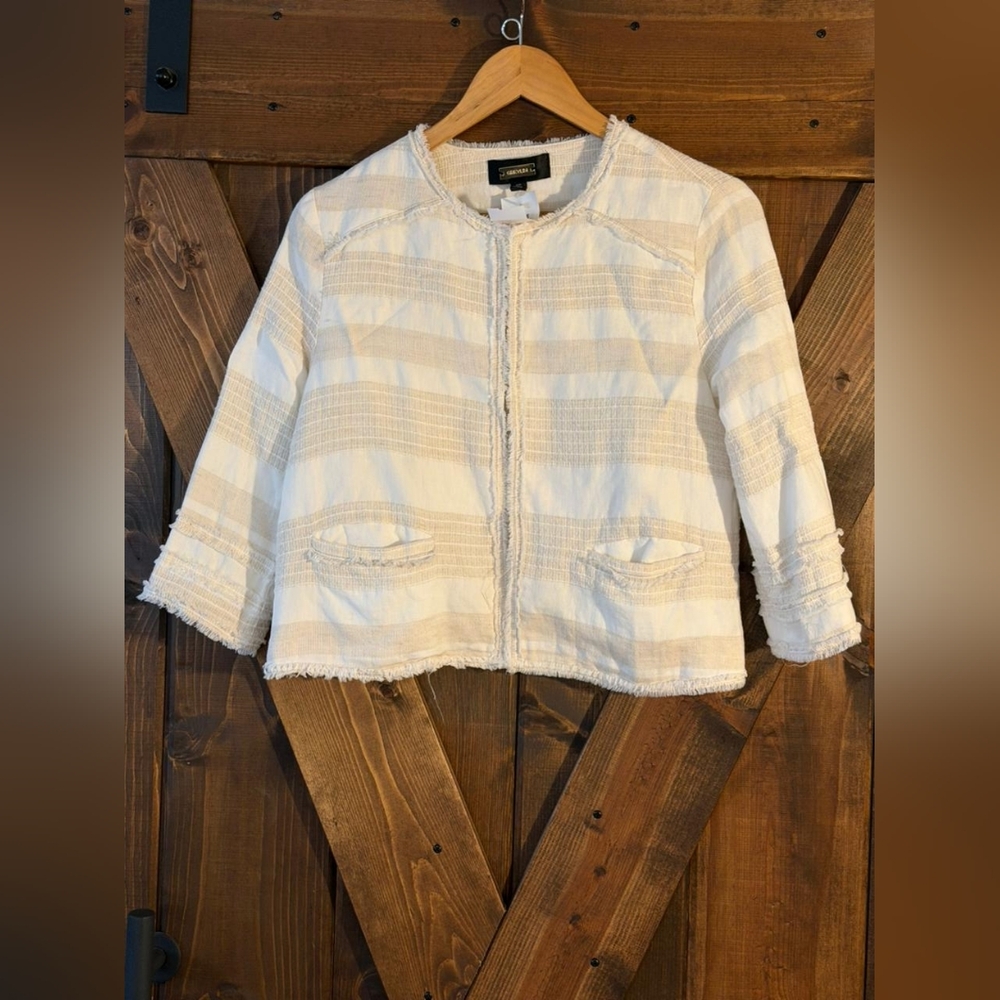 Greylin Textured Cream Jacket - Picture 2 of 4